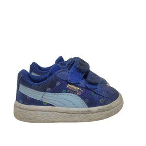 Puma blue suede like infant sneakers 4C